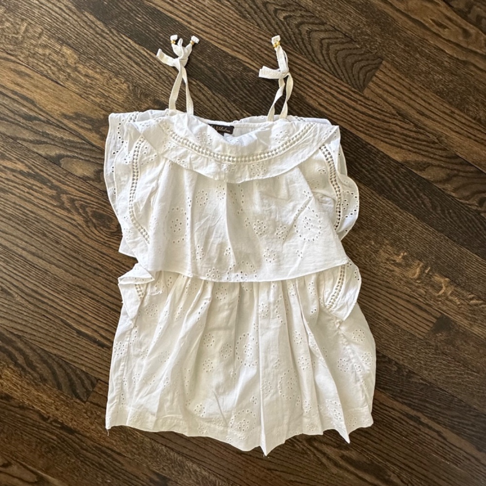 VELVETEEN Girls Cotton Eyelet Dress 6Y